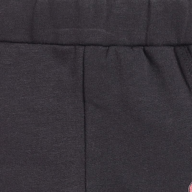 Girls Black Fleece Leggings image number 2
